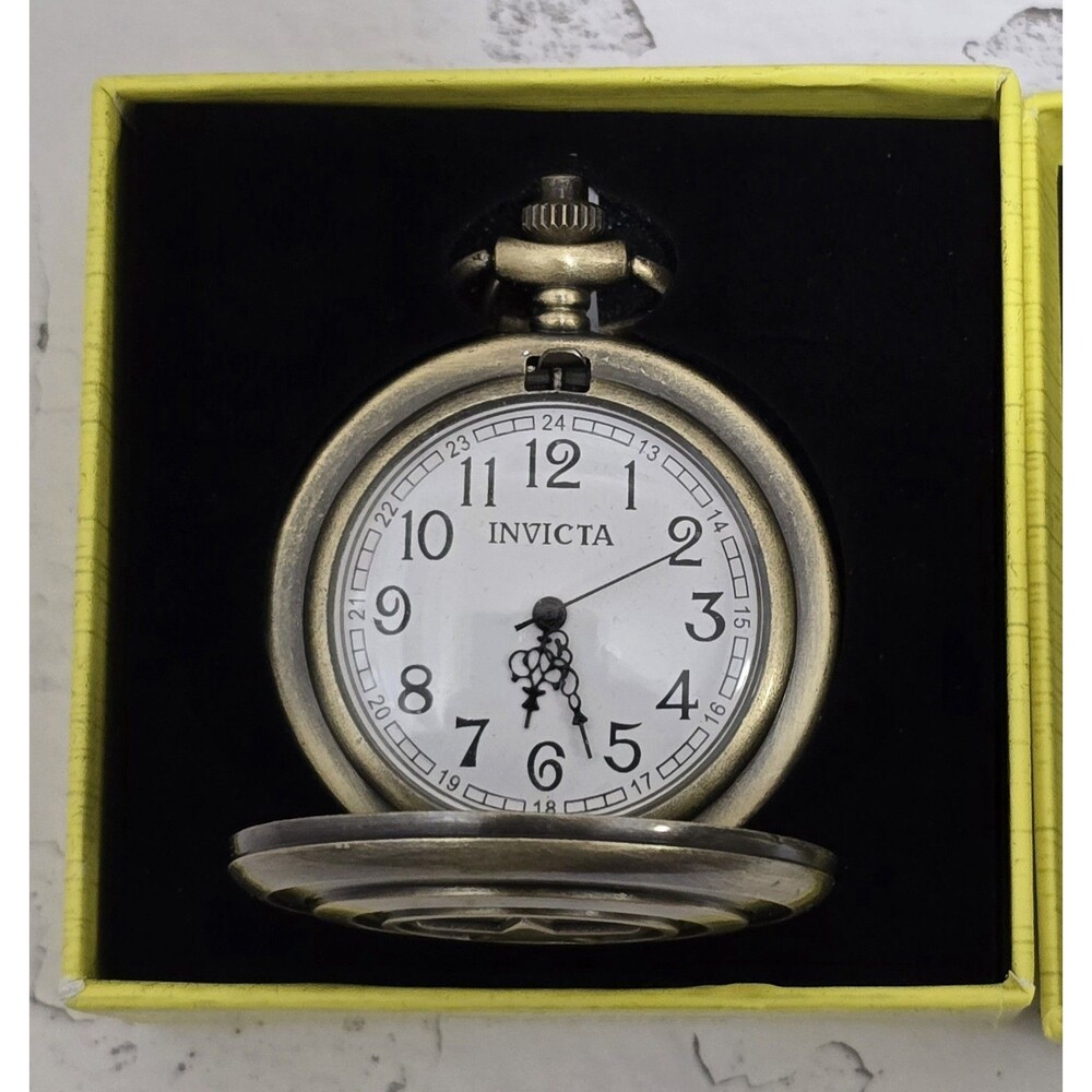 Invicta Vintage Men's Pocket Watch 47mm 79023 Bronze The Captain America New
